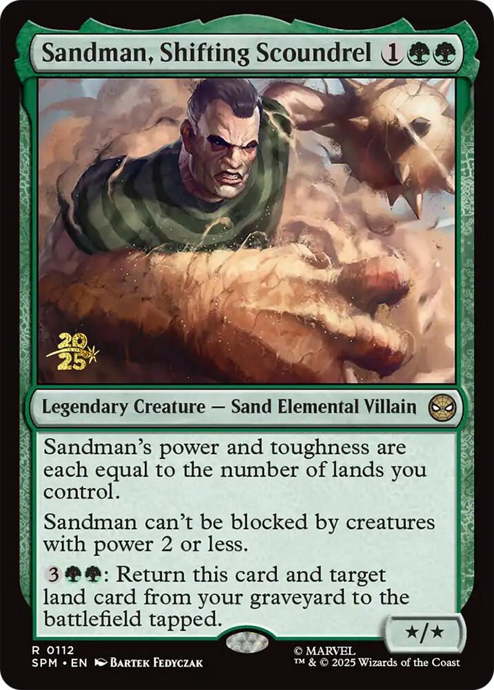 Sandman, Shifting Scoundrel [Marvel's Spider-Man Prerelease Promos] | Gate City Games LLC