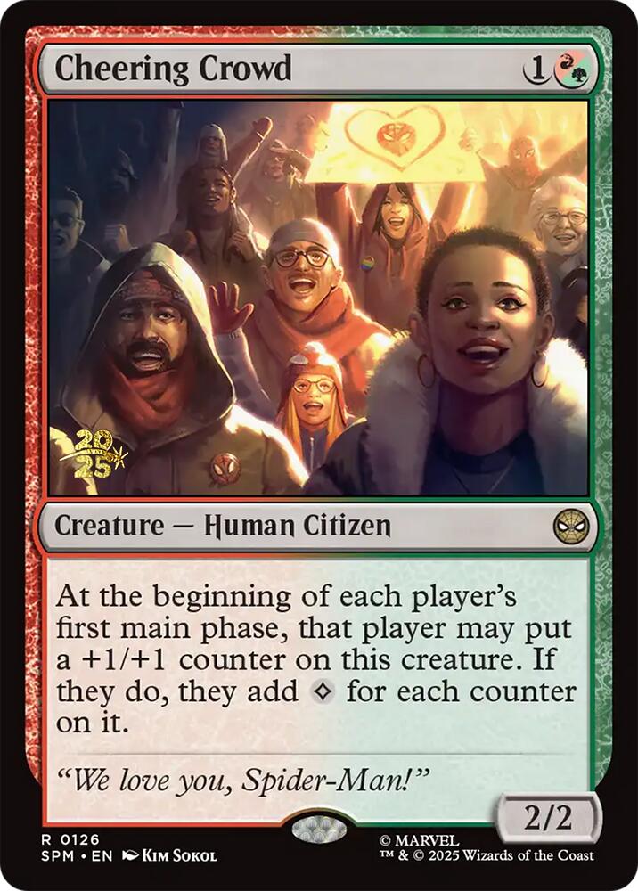 Cheering Crowd [Marvel's Spider-Man Prerelease Promos] | Gate City Games LLC