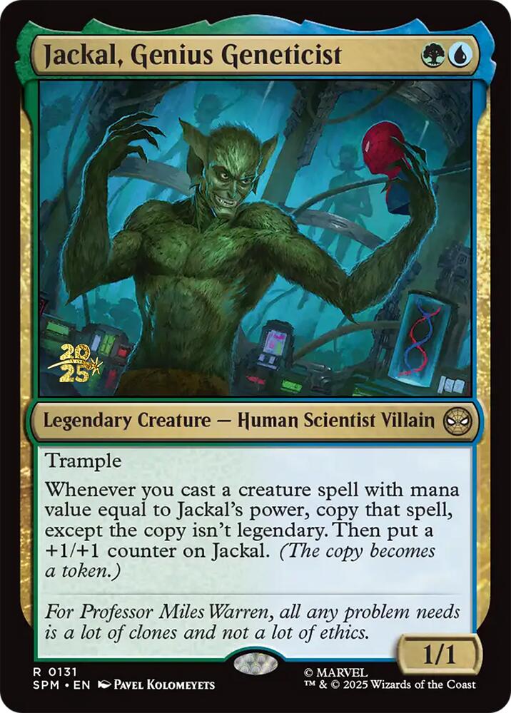 Jackal, Genius Geneticist [Marvel's Spider-Man Prerelease Promos] | Gate City Games LLC