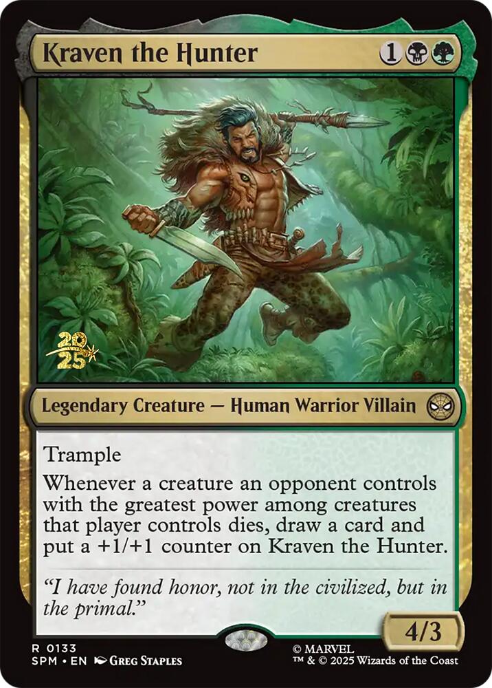Kraven the Hunter [Marvel's Spider-Man Prerelease Promos] | Gate City Games LLC