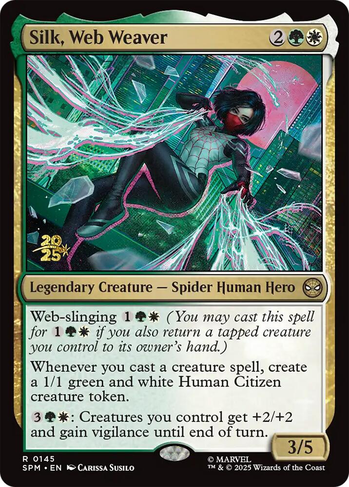 Silk, Web Weaver [Marvel's Spider-Man Prerelease Promos] | Gate City Games LLC