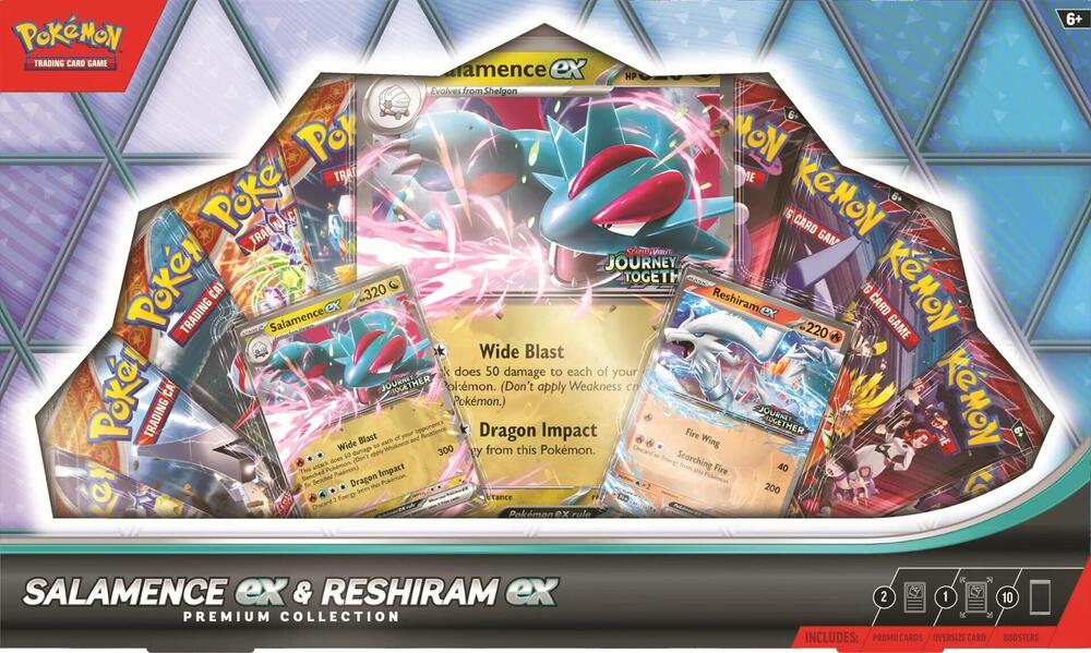 Salamence EX & Reshiram EX Premium Collection | Gate City Games LLC