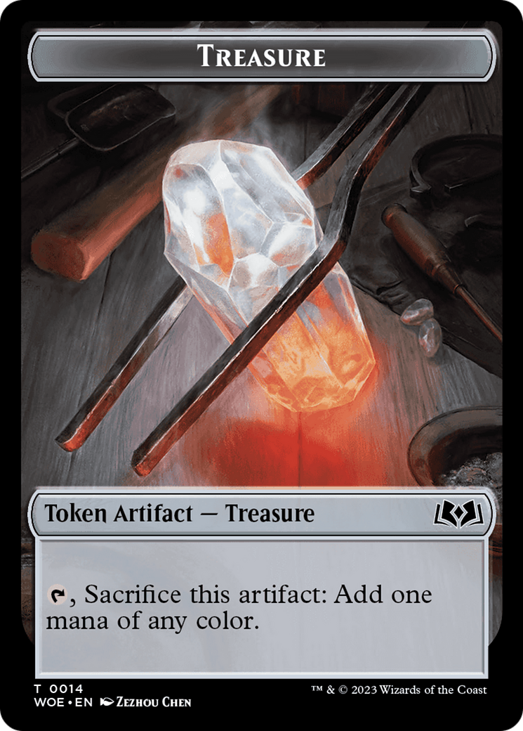 Treasure Token [Wilds of Eldraine Tokens] | Gate City Games LLC