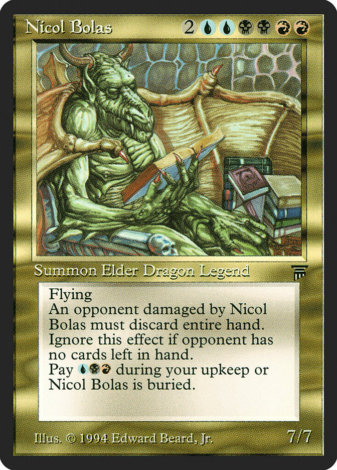 Nicol Bolas [Legends] | Gate City Games LLC
