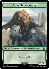 Alien // Alien Salamander Double-Sided Token [Doctor Who Tokens] | Gate City Games LLC