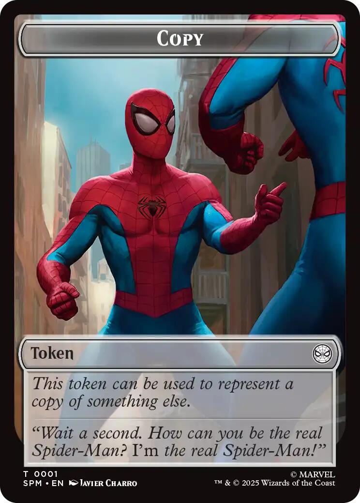 Copy // Human Citizen Double-Sided Token [Marvel's Spider-Man Tokens] | Gate City Games LLC