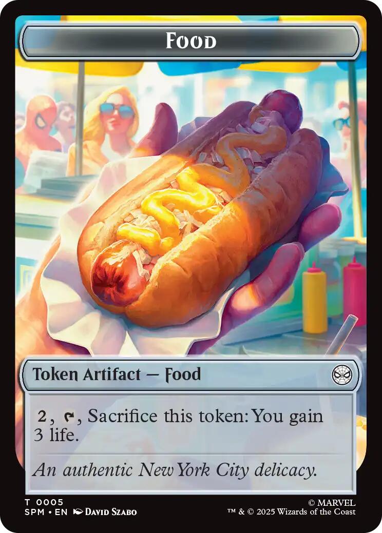 Food // Robot Double-Sided Token [Marvel's Spider-Man Tokens] | Gate City Games LLC