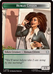 Human Citizen // Treasure Double-Sided Token [Marvel's Spider-Man Tokens] | Gate City Games LLC