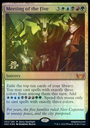 Meeting of the Five [Streets of New Capenna Prerelease Promos] | Gate City Games LLC