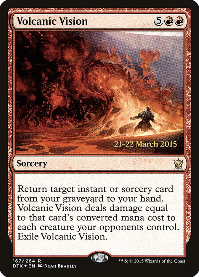 Volcanic Vision [Dragons of Tarkir Prerelease Promos] | Gate City Games LLC