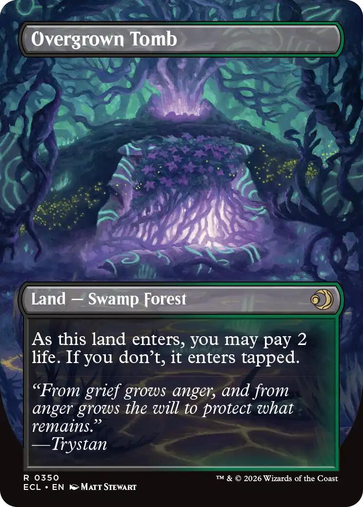 Overgrown Tomb (Borderless) [Lorwyn Eclipsed] | Gate City Games LLC