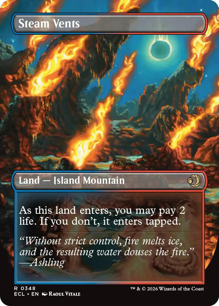 Steam Vents (Borderless) [Lorwyn Eclipsed] | Gate City Games LLC