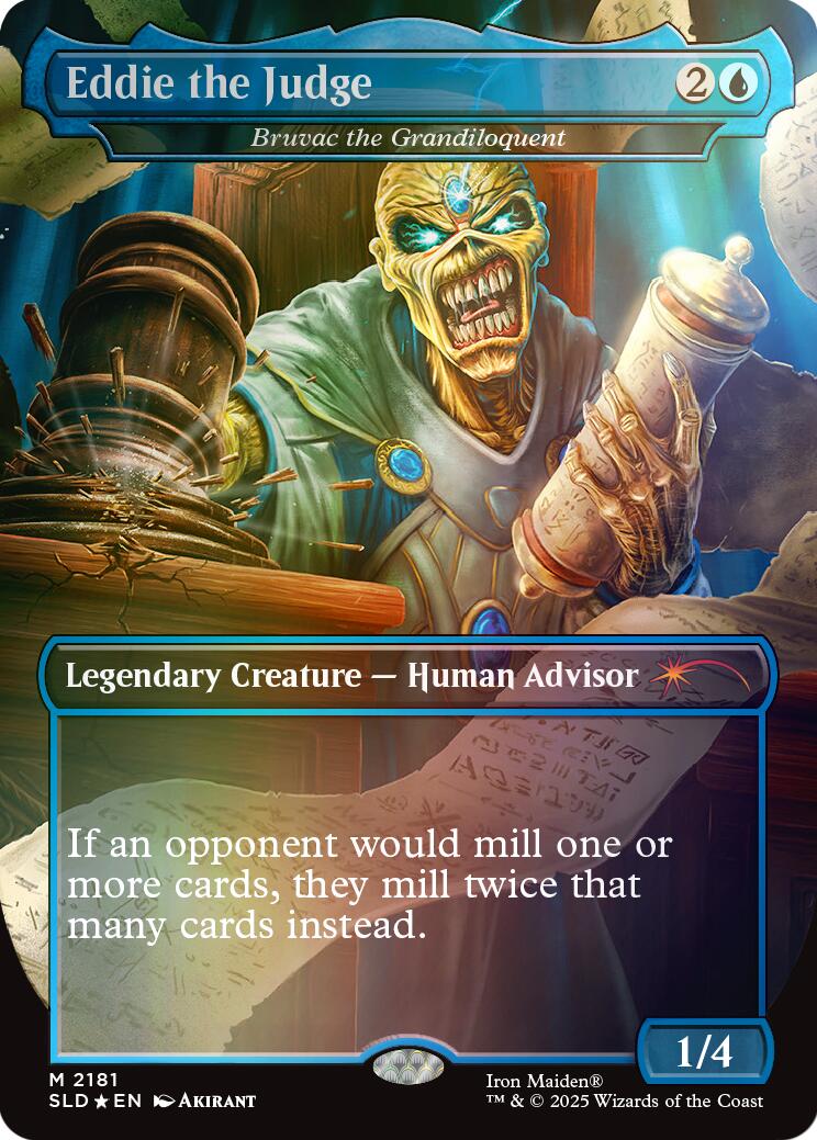 Eddie the Judge - Bruvac the Grandiloquent (Rainbow Foil) [Secret Lair Drop Series] | Gate City Games LLC