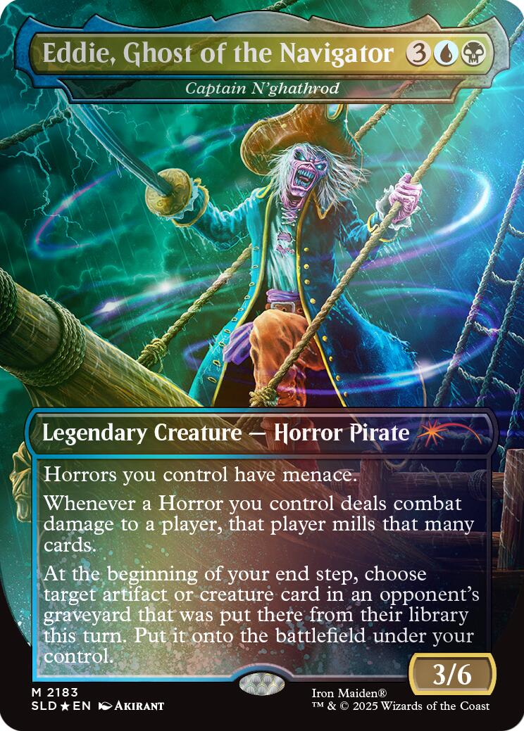 Eddie, Ghost of the Navigator - Captain N'ghathrod (Rainbow Foil) [Secret Lair Drop Series] | Gate City Games LLC