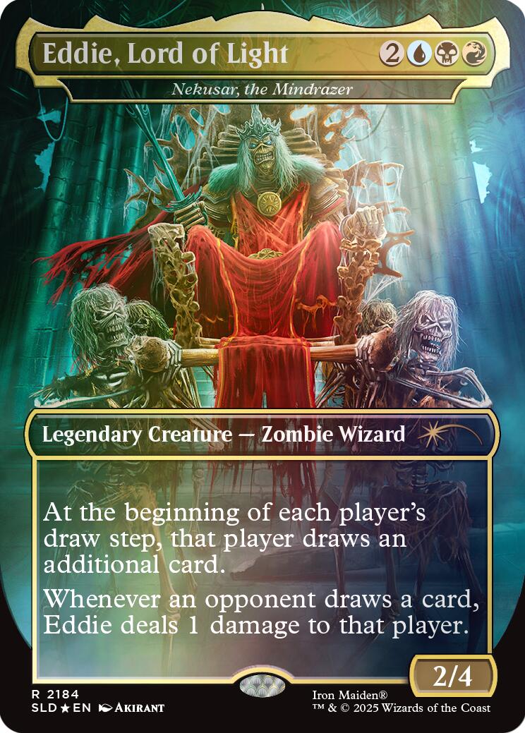 Eddie, Lord of Light - Nekusar, the Mindrazer (Rainbow Foil) [Secret Lair Drop Series] | Gate City Games LLC