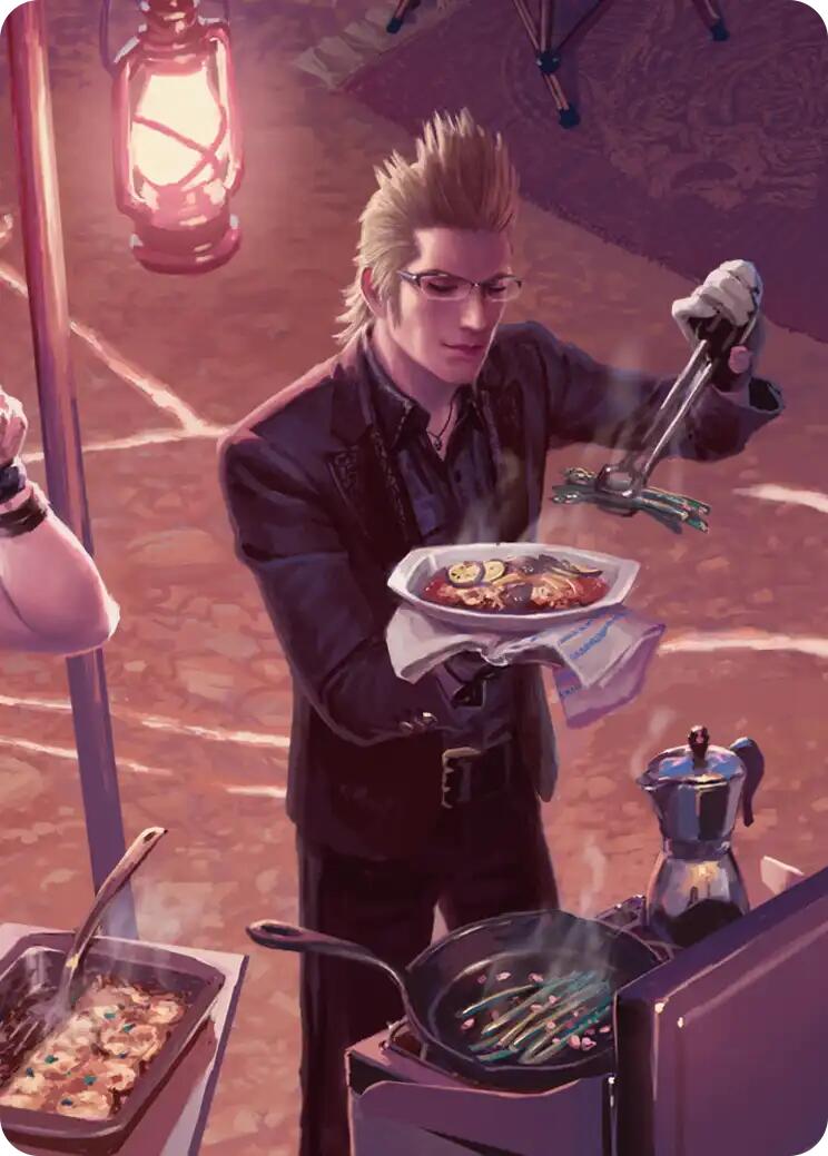 Campsite Cuisine Scene Art Card [FINAL FANTASY Art Series] | Gate City Games LLC