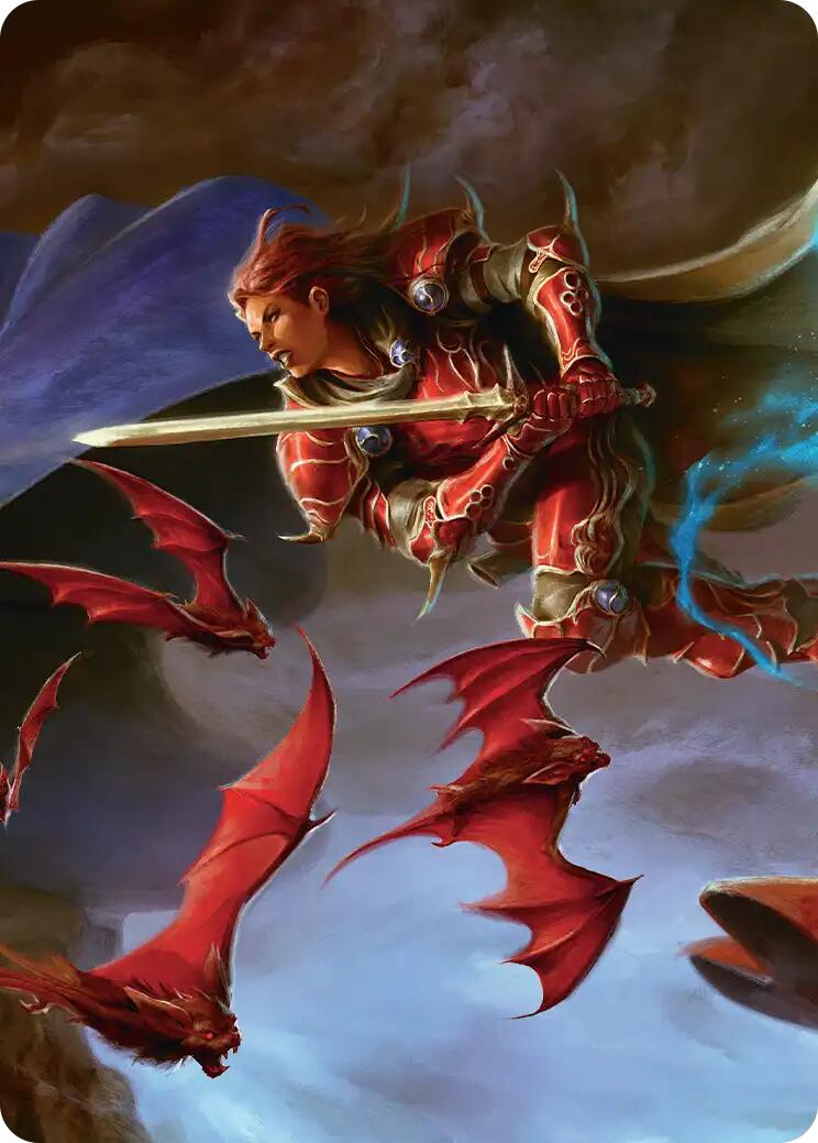 The Destined Warrior Scene Art Card [FINAL FANTASY Art Series] | Gate City Games LLC