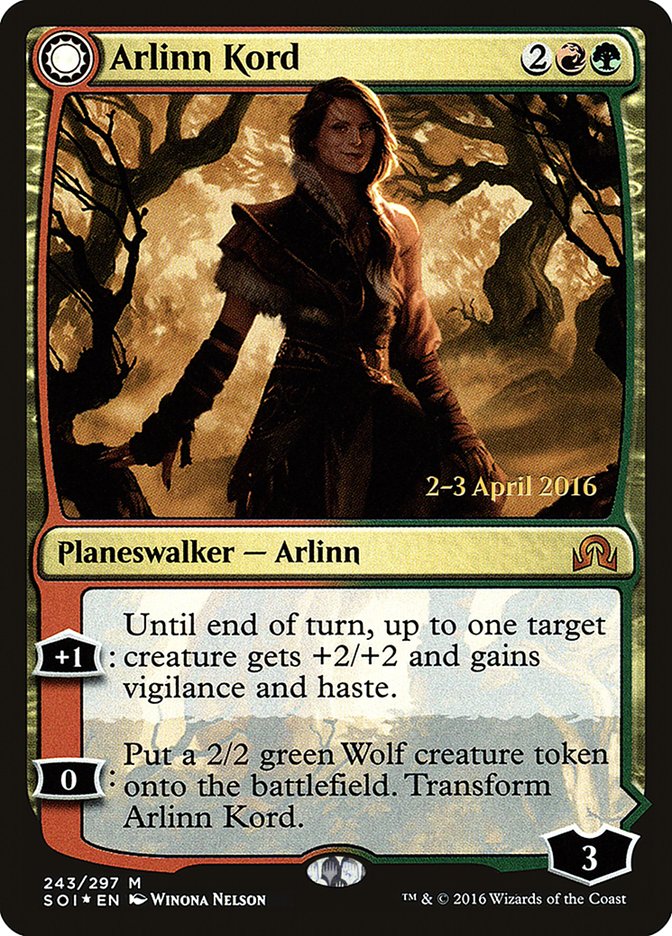 Arlinn Kord // Arlinn, Embraced by the Moon [Shadows over Innistrad Prerelease Promos] | Gate City Games LLC