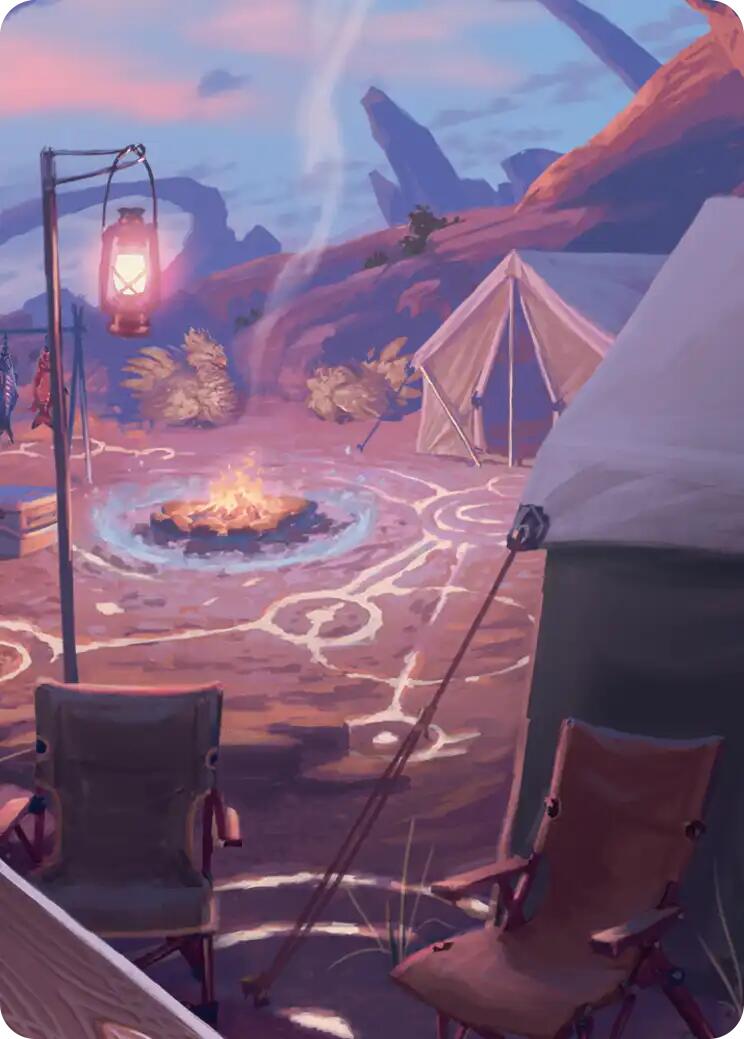 Chocobo Camp Scene Art Card [FINAL FANTASY Art Series] | Gate City Games LLC