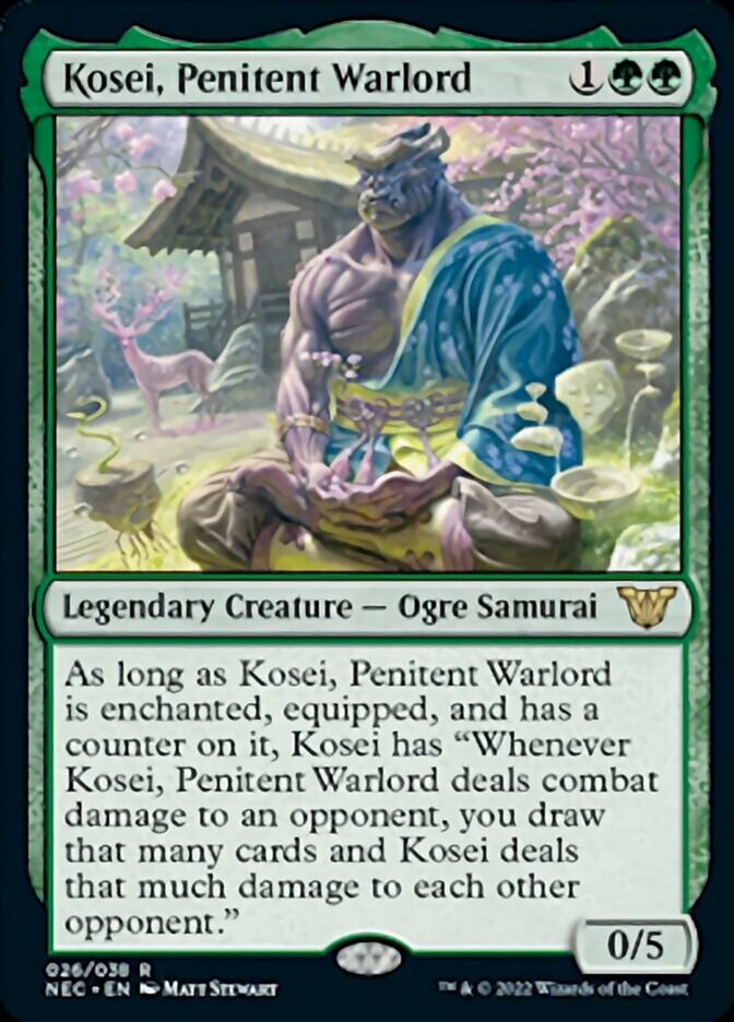 Kosei, Penitent Warlord [Kamigawa: Neon Dynasty Commander] | Gate City Games LLC