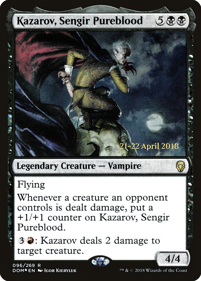 Kazarov, Sengir Pureblood [Dominaria Prerelease Promos] | Gate City Games LLC