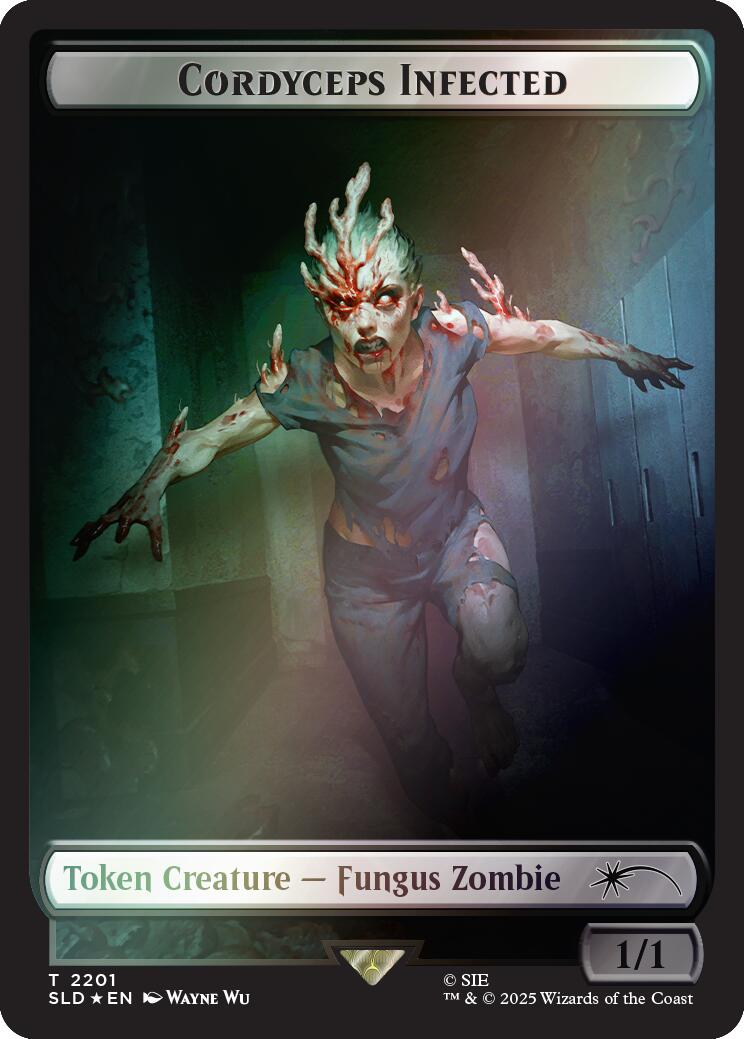 Cordyceps Infected Token (2201) (Rainbow Foil) [Secret Lair Drop Series] | Gate City Games LLC