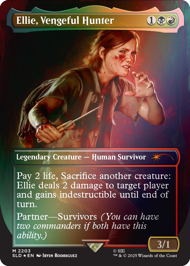 Ellie, Vengeful Hunter (Rainbow Foil) [Secret Lair Drop Series] | Gate City Games LLC