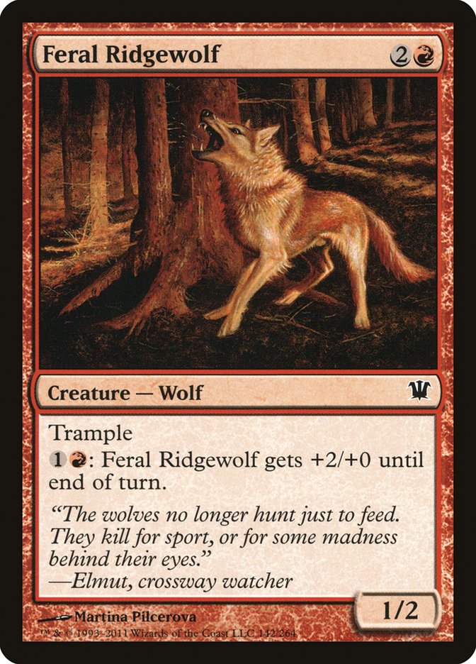 Feral Ridgewolf [Innistrad] | Gate City Games LLC