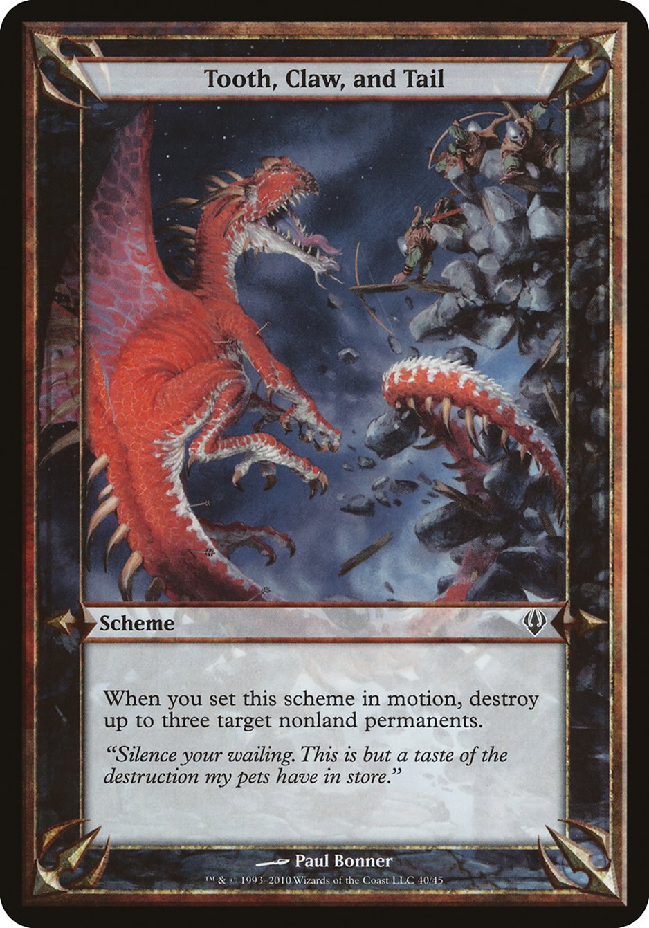 Tooth, Claw, and Tail (Schemes) [Archenemy Schemes] | Gate City Games LLC