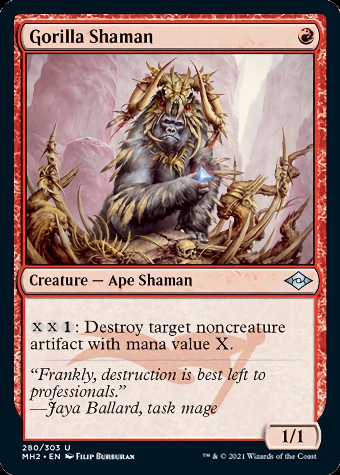 Gorilla Shaman (Foil Etched) [Modern Horizons 2] | Gate City Games LLC