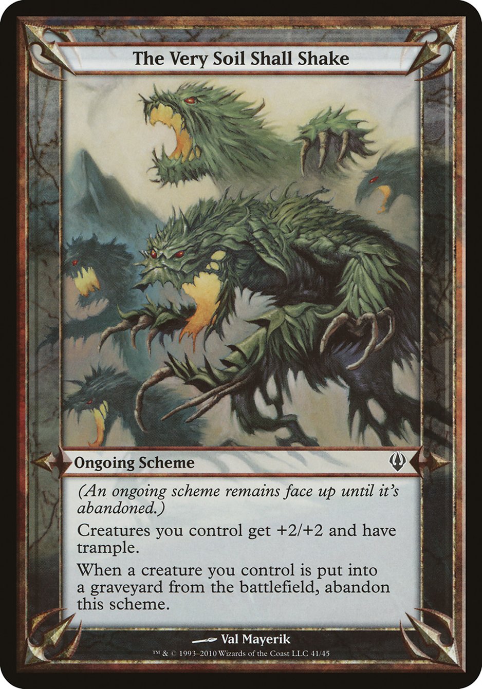 The Very Soil Shall Shake (Schemes) [Archenemy Schemes] | Gate City Games LLC