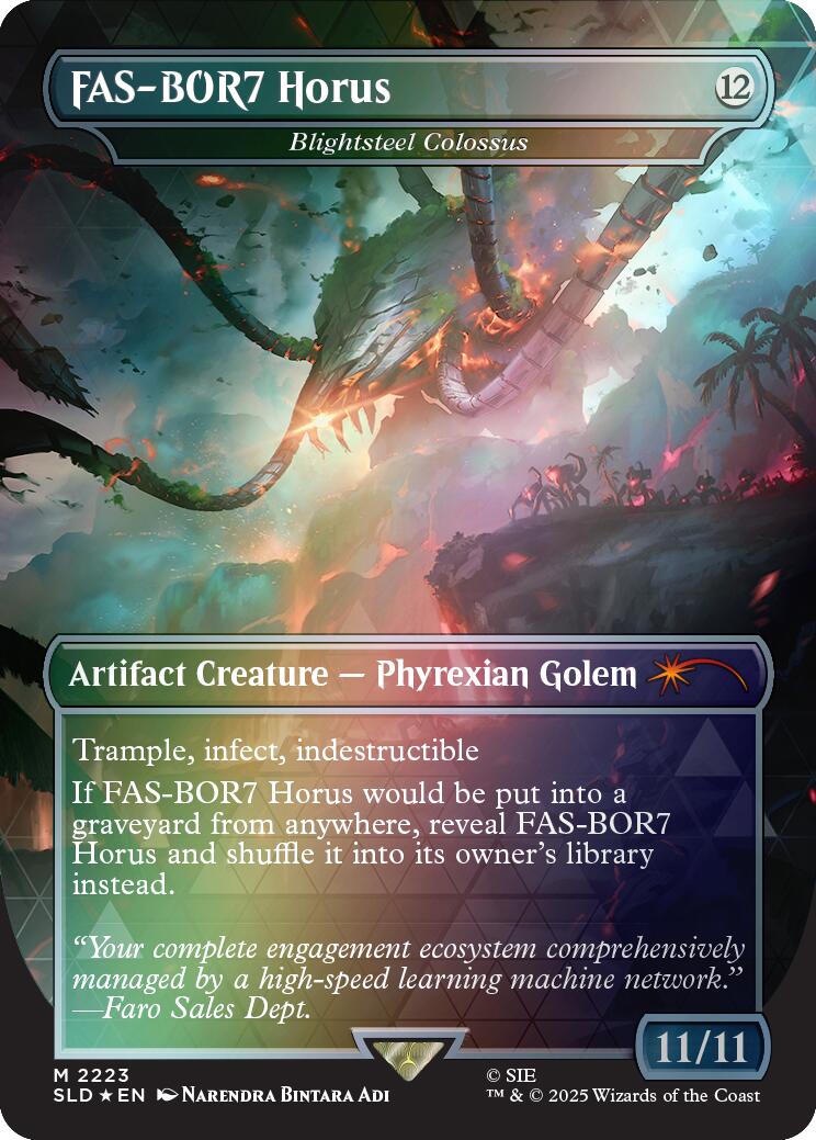 FAS-BOR7 Horus - Blightsteel Colossus (Rainbow Foil) [Secret Lair Drop Series] | Gate City Games LLC