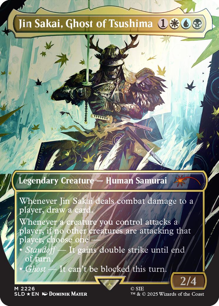 Jin Sakai, Ghost of Tsushima (Rainbow Foil) [Secret Lair Drop Series] | Gate City Games LLC