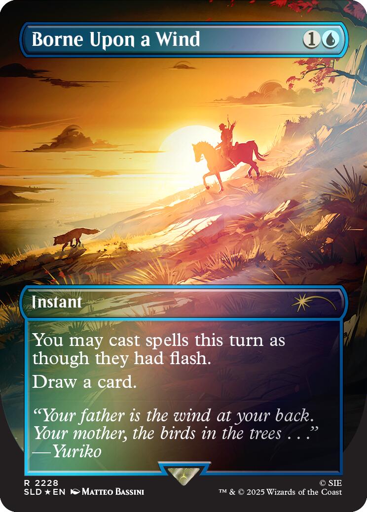 Borne Upon a Wind (Rainbow Foil) [Secret Lair Drop Series] | Gate City Games LLC