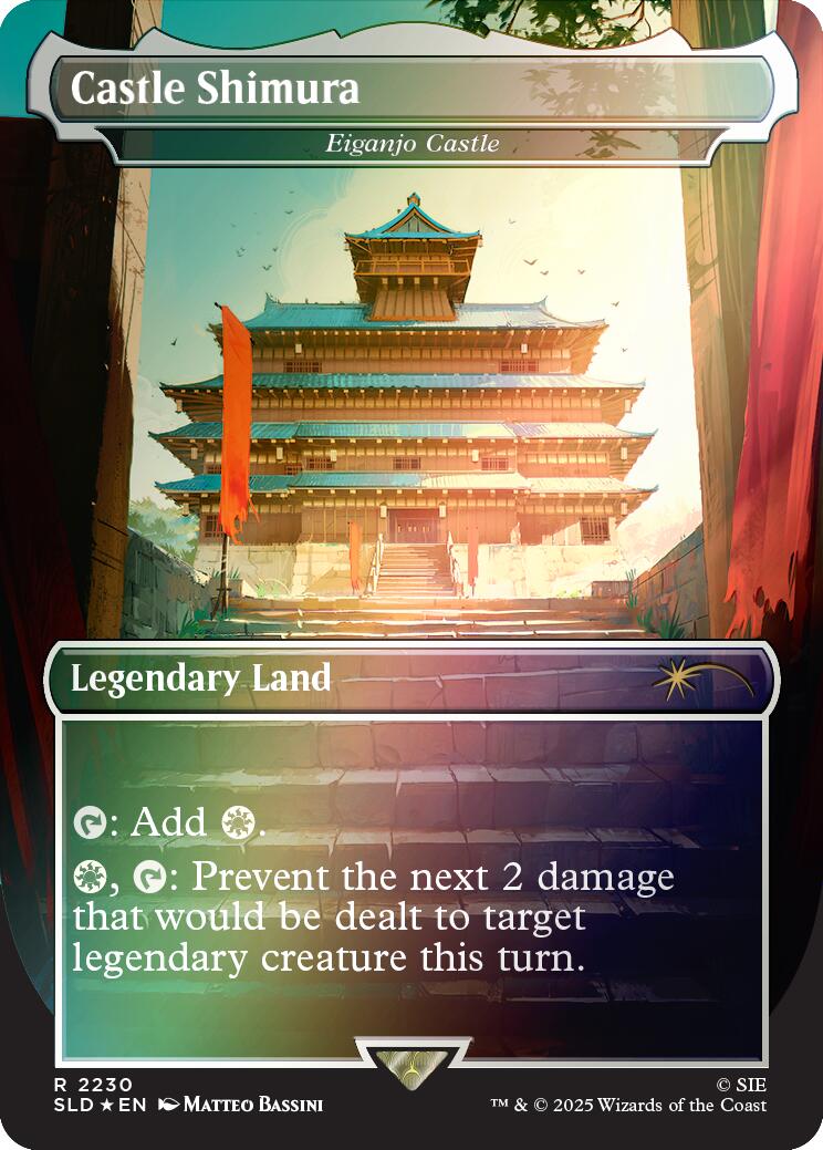 Castle Shimura - Eiganjo Castle (Rainbow Foil) [Secret Lair Drop Series] | Gate City Games LLC