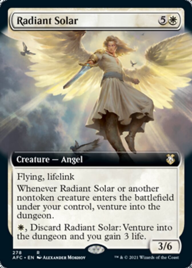 Radiant Solar (Extended Art) [Dungeons & Dragons: Adventures in the Forgotten Realms Commander] | Gate City Games LLC