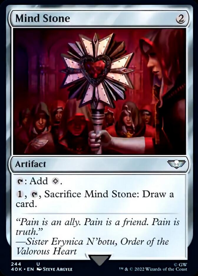Mind Stone (244) (Surge Foil) [Warhammer 40,000] | Gate City Games LLC