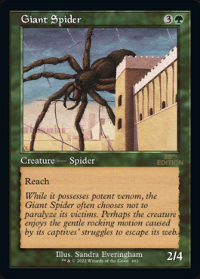 Giant Spider (Retro) [30th Anniversary Edition] | Gate City Games LLC