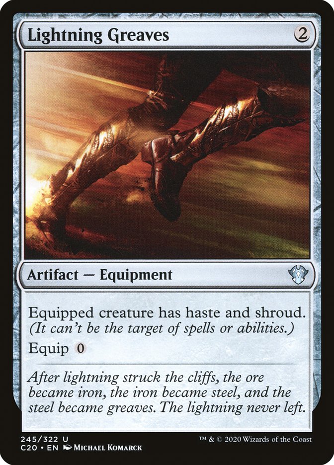 Lightning Greaves [Commander 2020] | Gate City Games LLC