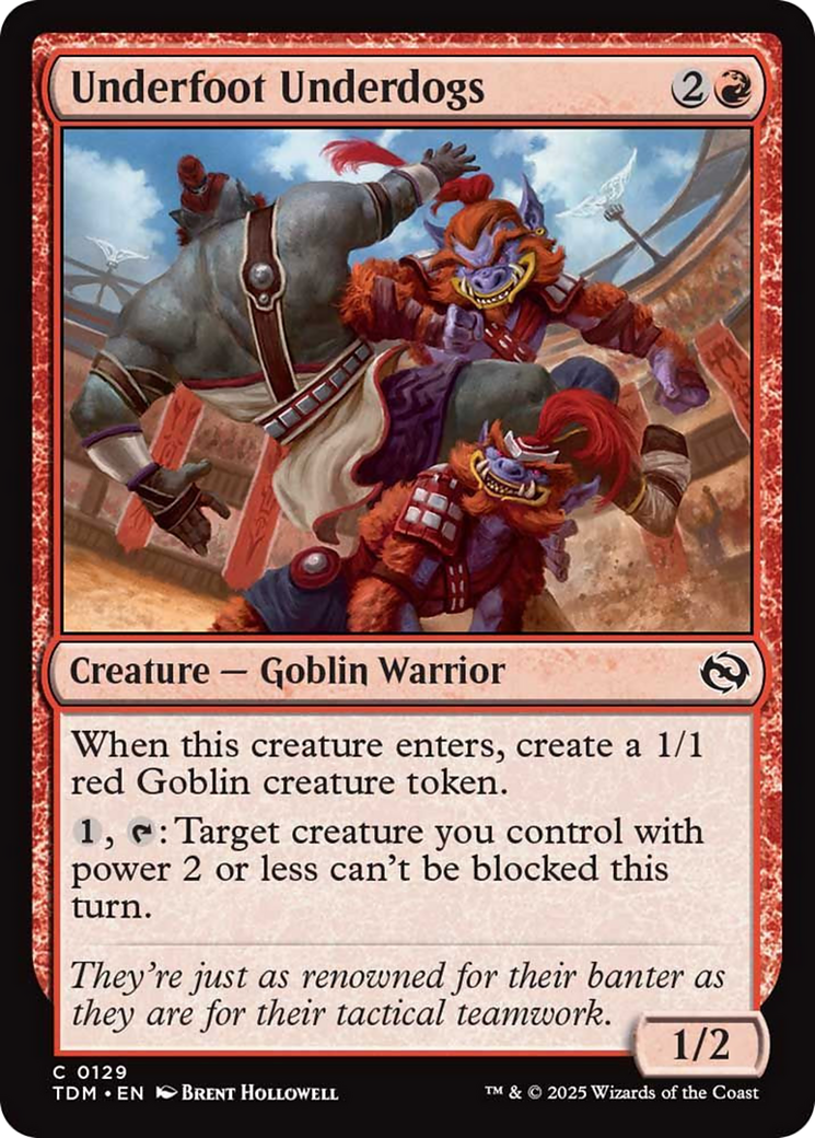 Underfoot Underdogs [Tarkir: Dragonstorm] | Gate City Games LLC