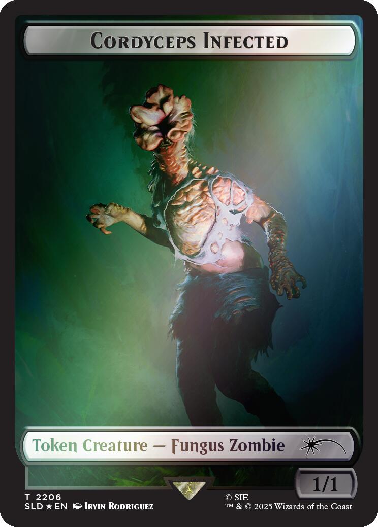 Cordyceps Infected Token (2206) (Rainbow Foil) [Secret Lair Drop Series] | Gate City Games LLC