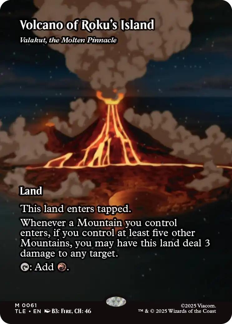Volcano of Roku's Island - Valakut, the Molten Pinnacle [Avatar: The Last Airbender: Eternal-Legal] | Gate City Games LLC