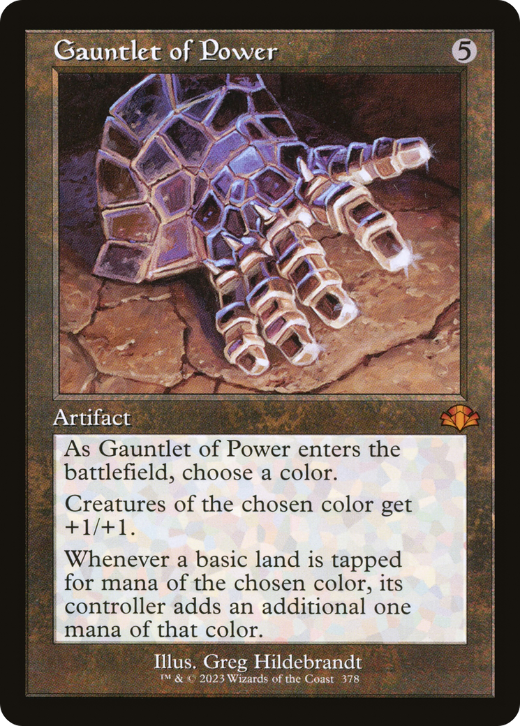 Gauntlet of Power (Retro) [Dominaria Remastered] | Gate City Games LLC