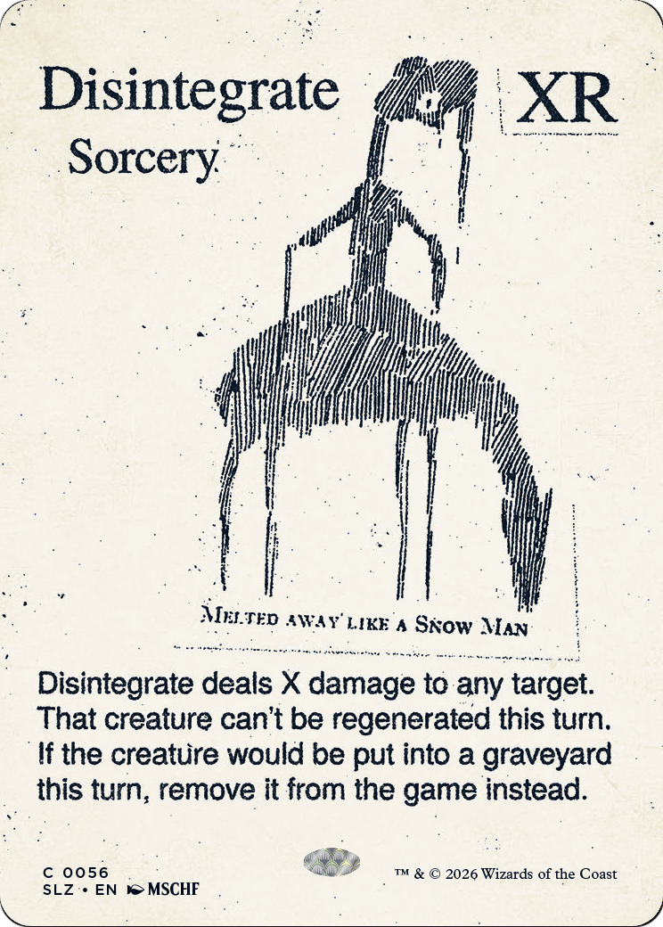 Disintegrate (0056) [Secret Lair x MSCHF: The Zeta Set] | Gate City Games LLC
