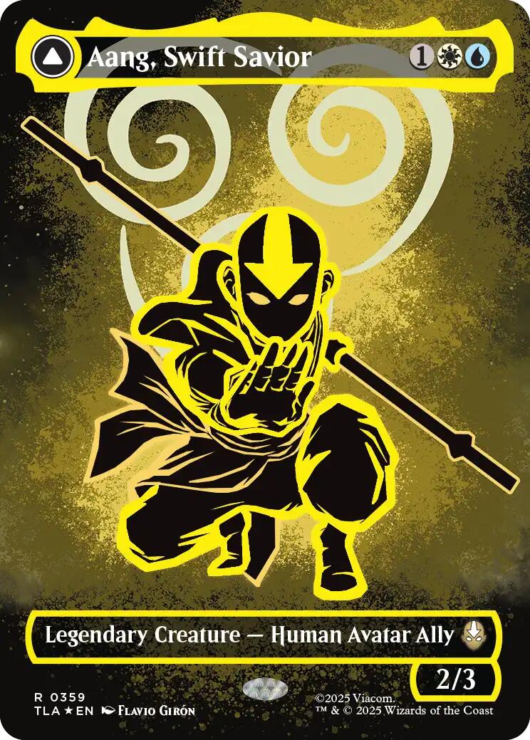 Aang, Swift Savior (359) (Borderless) [Avatar: The Last Airbender] | Gate City Games LLC
