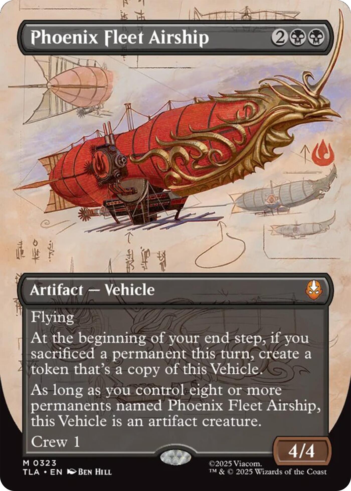 Phoenix Fleet Airship (Borderless) [Avatar: The Last Airbender] | Gate City Games LLC