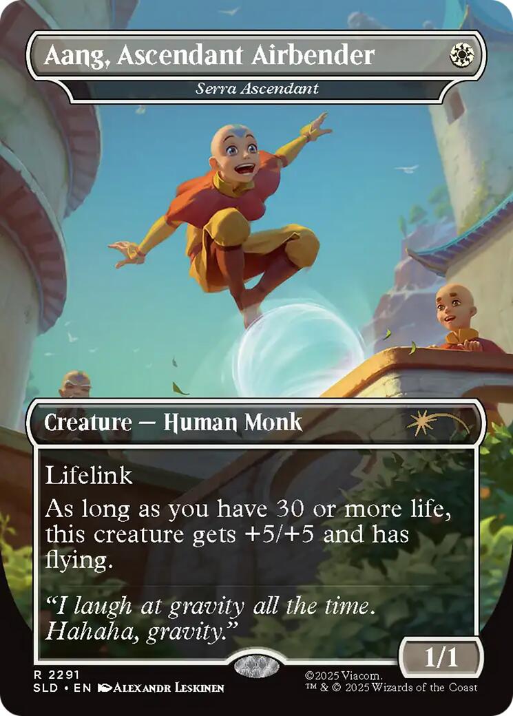 Aang, Ascendant Airbender - Serra Ascendant [Secret Lair Drop Series] | Gate City Games LLC