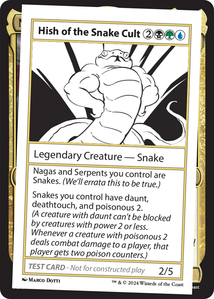 Hish of the Snake Cult [Mystery Booster 2 Playtest Cards] | Gate City Games LLC