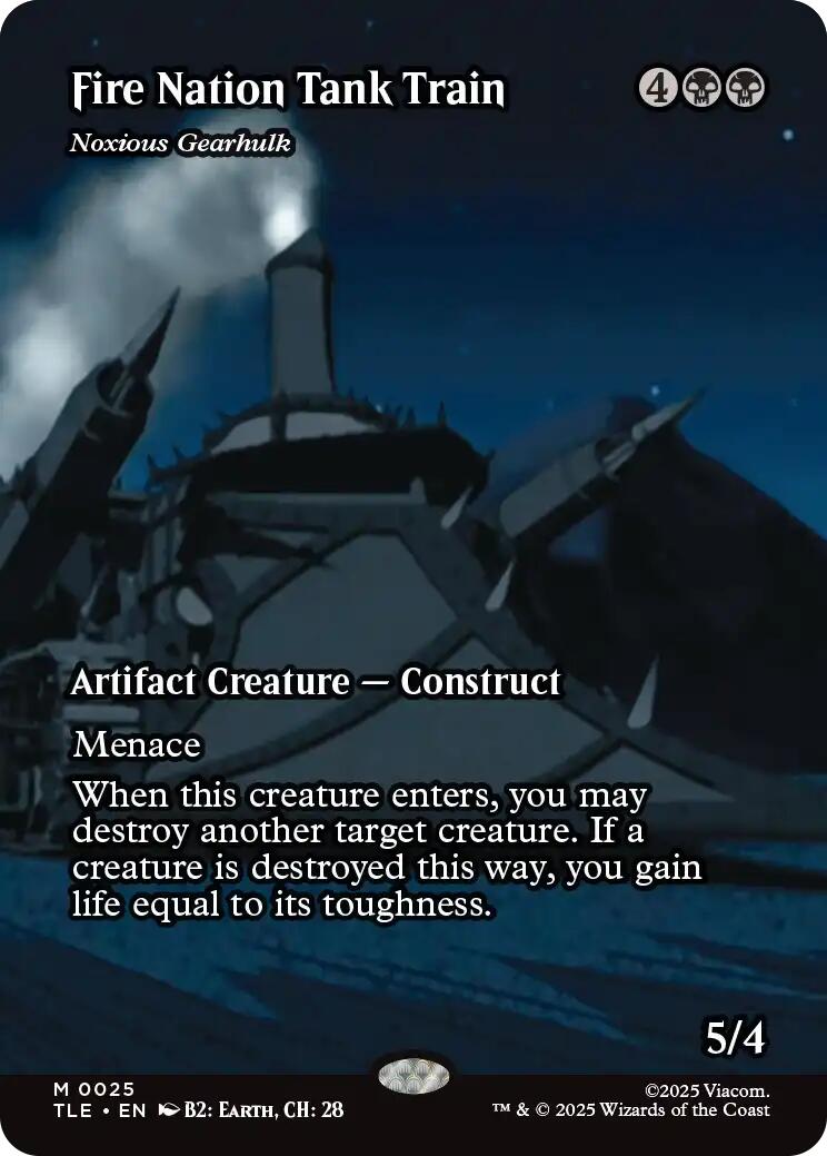 Fire Nation Tank Train - Noxious Gearhulk (Borderless) [Avatar: The Last Airbender: Eternal-Legal] | Gate City Games LLC