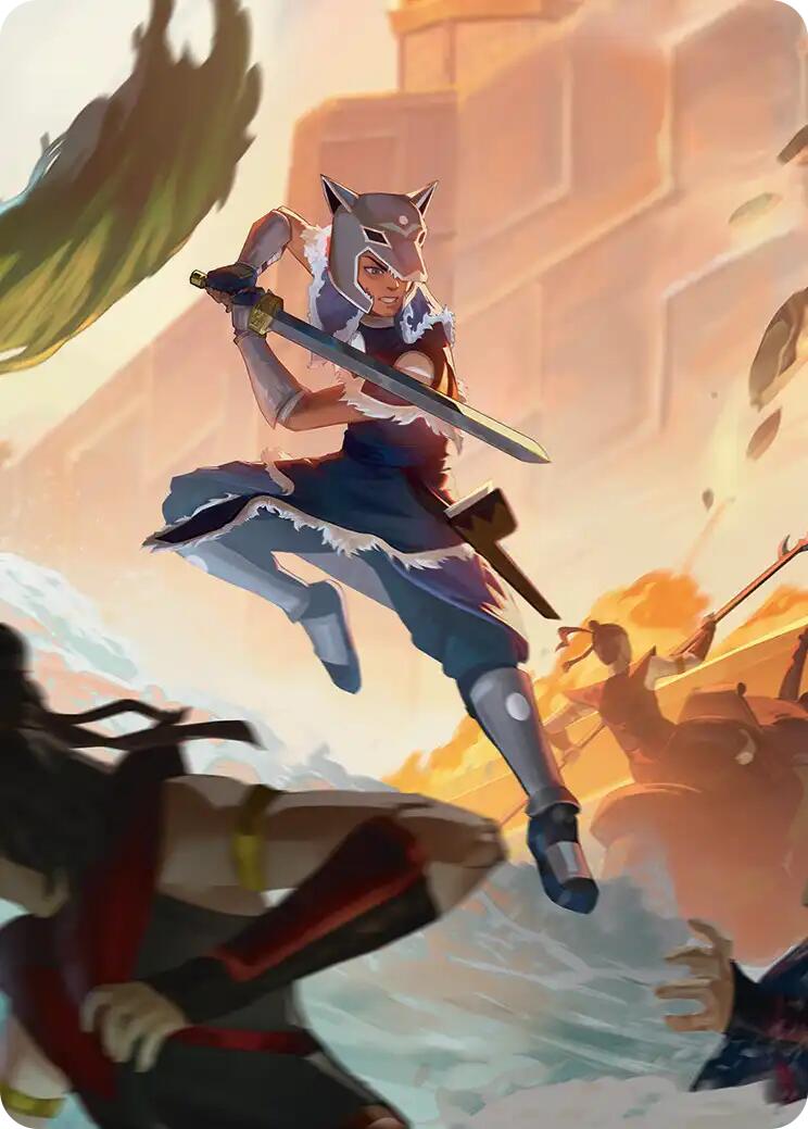 Sokka's Charge Art Card [Avatar: The Last Airbender Art Series] | Gate City Games LLC